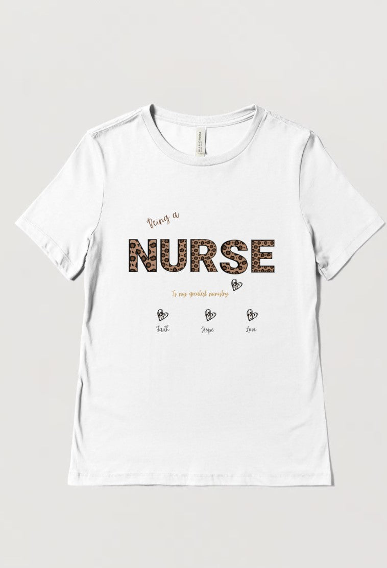 White personalized Short Sleeve T-Shirt Being a mama is my greatest ministry