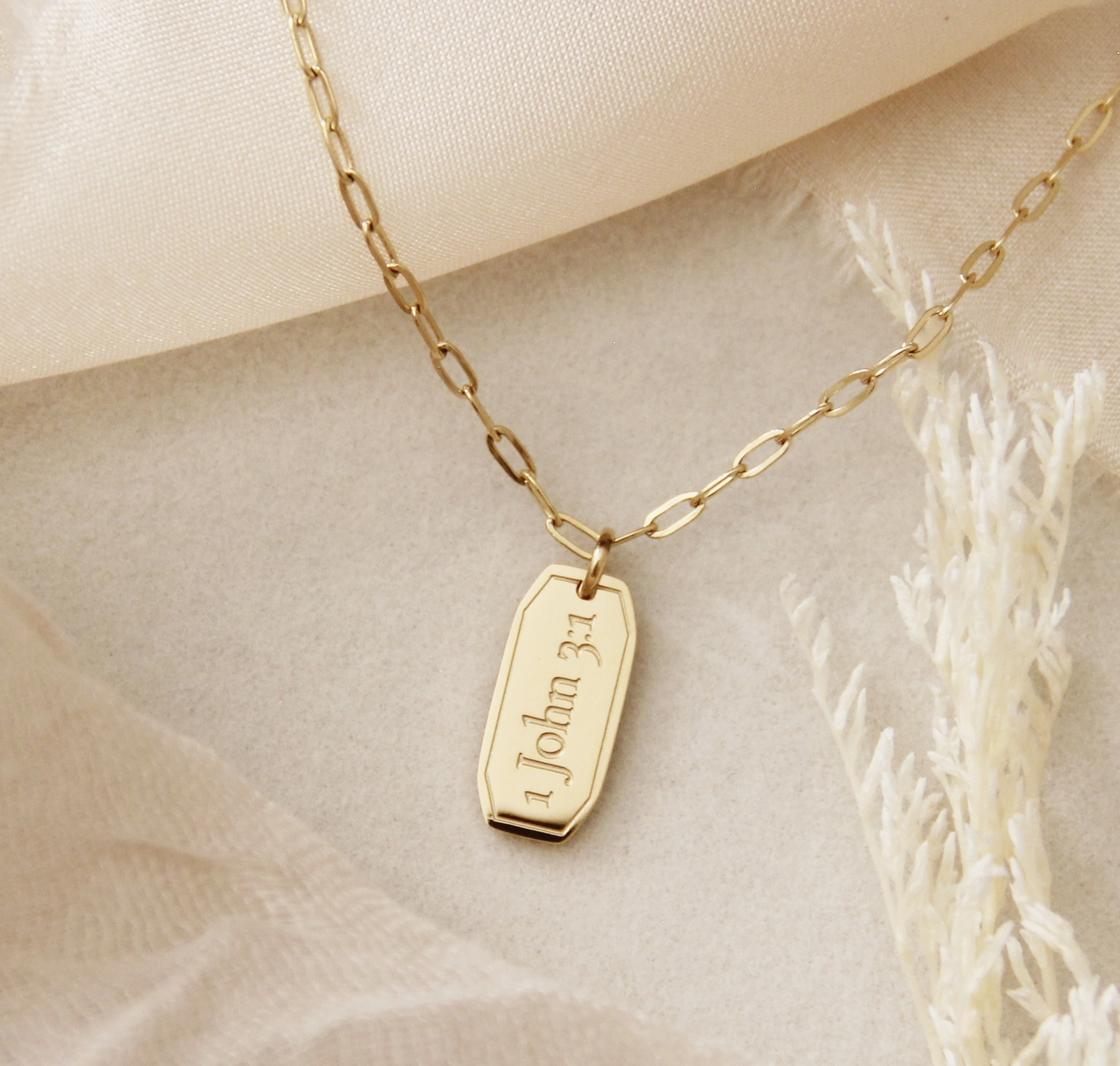 Daughter Scripture Necklace by Love Story Collection
