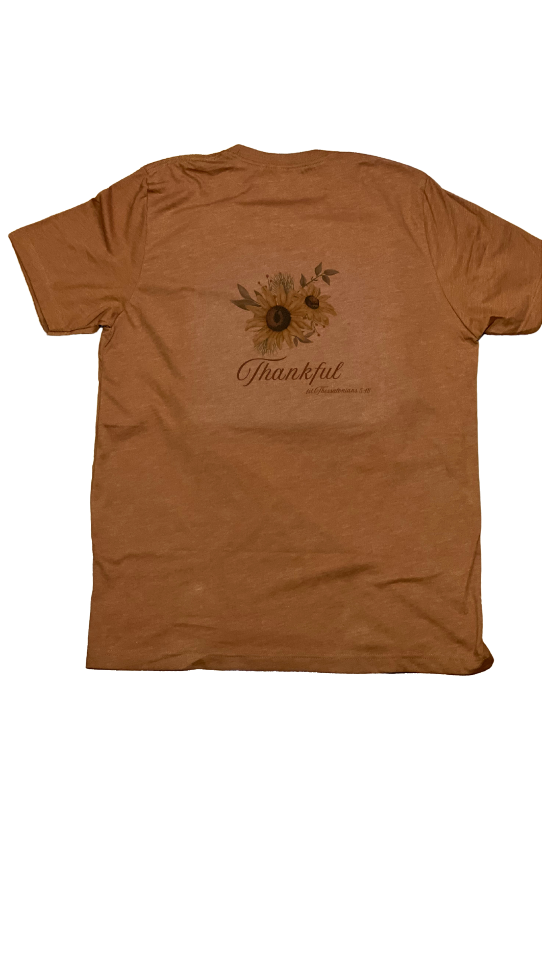 Heather orange Thanksgiving T-shirt