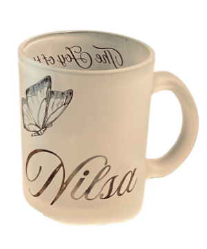 Personalized frosted mug gift set